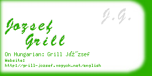 jozsef grill business card